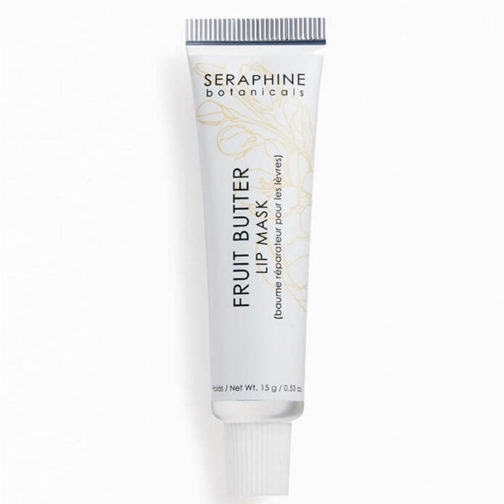 SERAPHINE BOTANICALS Fruit Butter Lip Mask in Peach Nectar